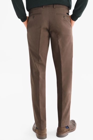 Hommes - Chino - regular fit - marron clair