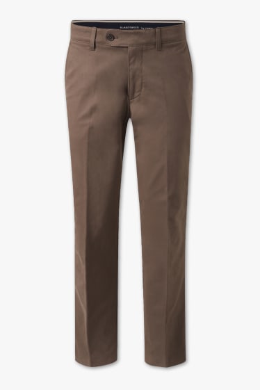 Hommes - Chino - regular fit - marron clair