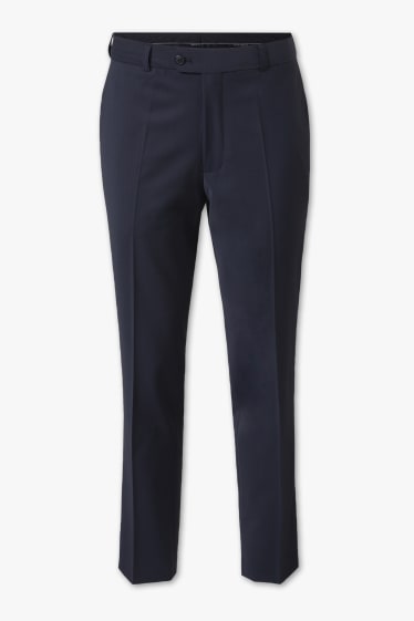 Men - Mix-and-match suit trousers - regular fit - wool blend - dark blue