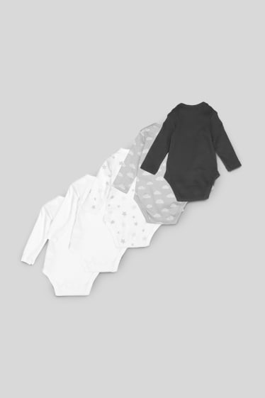 Babies - Multipack of 5 - baby bodysuit - white