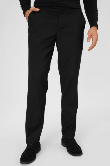 Men - Suit trousers - tailored fit - black