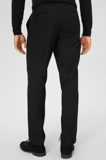 Men - Suit trousers - tailored fit - black