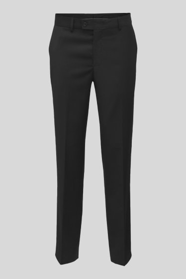 Heren - Broek uit het combi-systeem - Tailored Fit - zwart