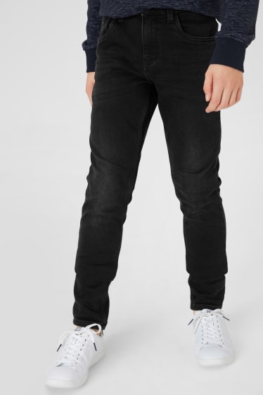 Niños - Slim jeans - vaqueros térmicos - jog denim - vaqueros - gris oscuro