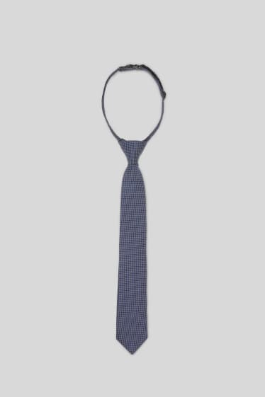 Children - Tie - blue-melange