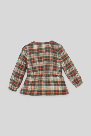 Kinderen - Blouse - geruit - groen