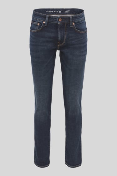 Men - Slim jeans - denim-dark blue