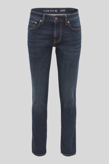 Herren - Slim Jeans - dunkeljeansblau