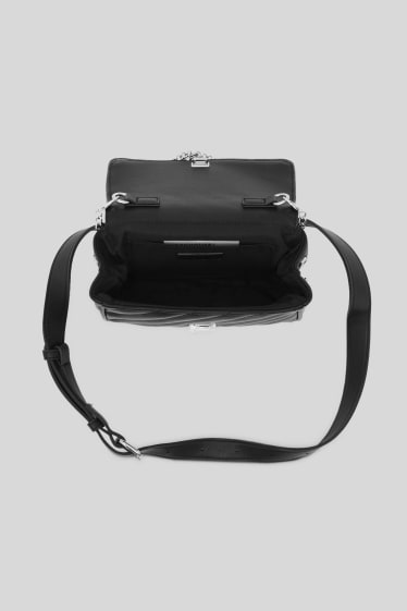 Teens & young adults - Shoulder bag - 2-in-1 look - faux leather - black