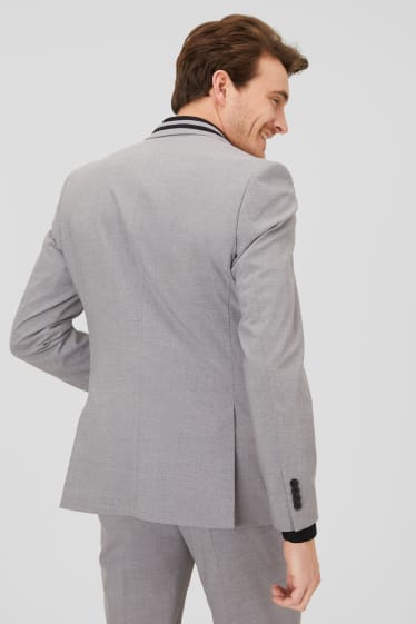 Men - Mix-and-match suit jacket - slim fit - stretch - light gray