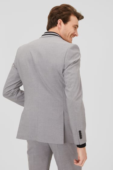 Hommes - Veste de costume - slim fit - stretch - gris clair