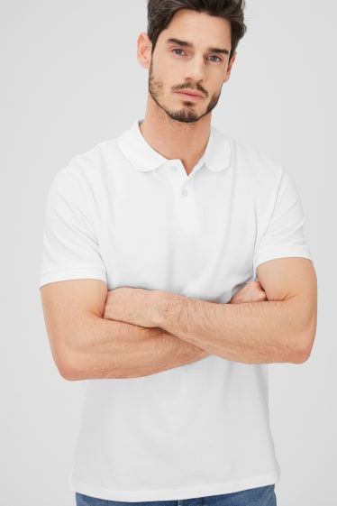 Men - Polo shirt - white
