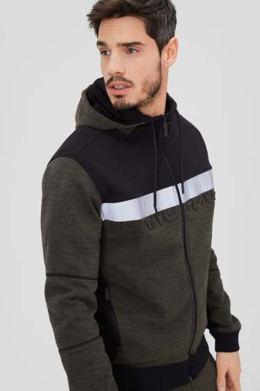 Men - Zip-through sweatshirt - green