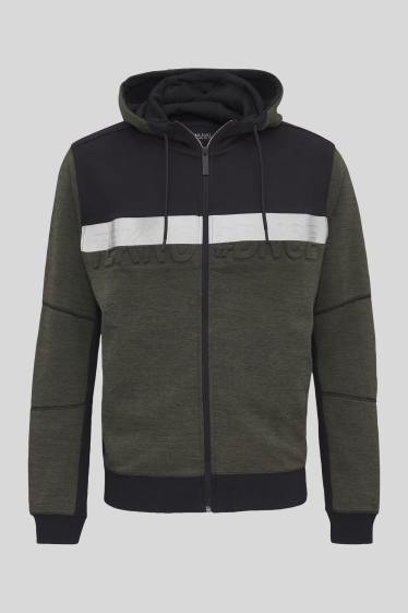 Men - Zip-through sweatshirt - green