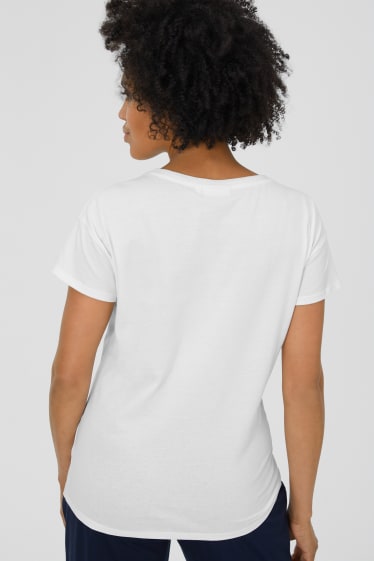 Femmes - Lot de 2 - T-shirt de grossesse - blanc crème