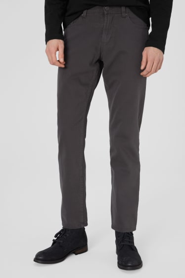 Hombre - Pantalón térmico - regular Fit - gris oscuro