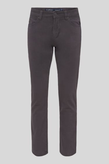 Men - Thermal trousers - regular fit - dark gray