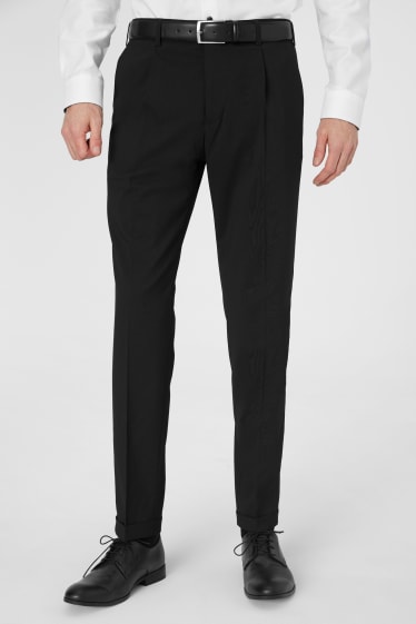 Hommes - Pantalon à coordonner - slim fit - noir