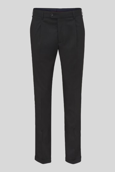 Uomo - Pantaloni coordinabili - Slim Fit - nero