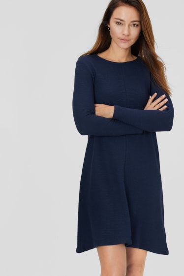 Damen - Basic-Kleid - dunkelblau