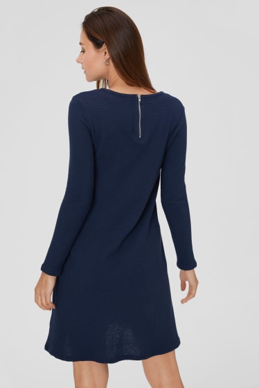 Damen - Basic-Kleid - dunkelblau