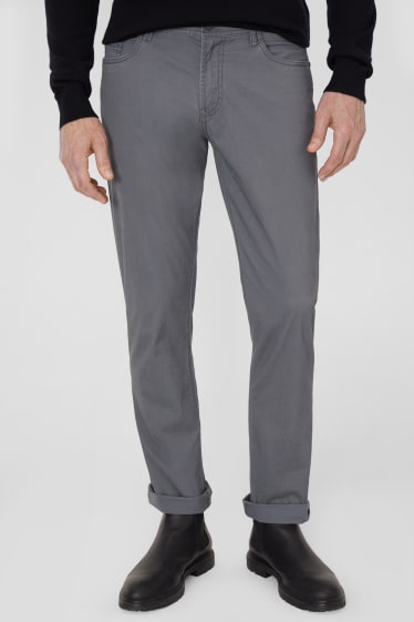 Men - Trousers - Straight Fit - gray