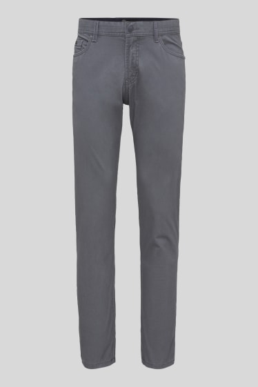 Men - Trousers - Straight Fit - gray