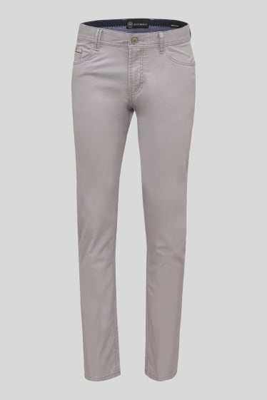Hommes - Pantalon - Straight Fit - gris clair