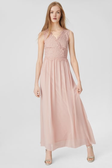 Women - Fit & flare dress - formal - pale pink