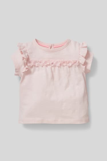 Neonati - T-shirt neonati - rosa pallido