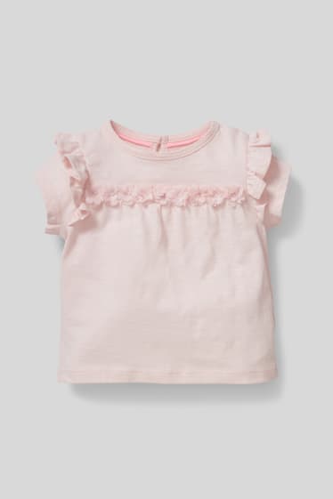 Baby Girls - Baby short sleeve T-shirt - pale pink