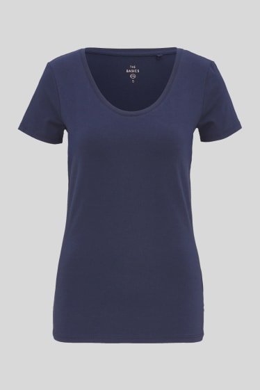 Femmes - T-shirt basique - bleu foncé