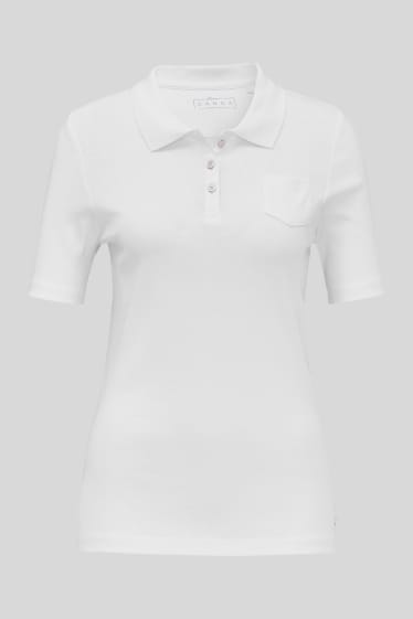 Damen - Poloshirt - weiß