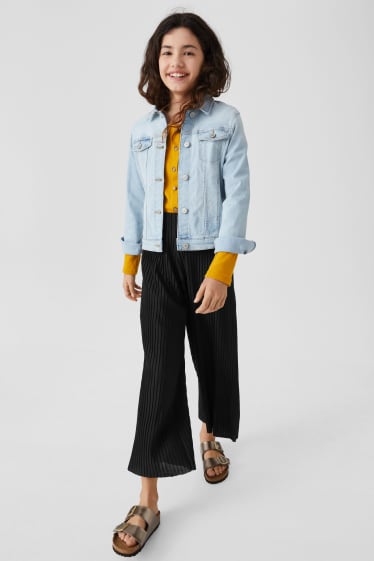 Kinderen: meisjes - Broek - Palazzo - zwart