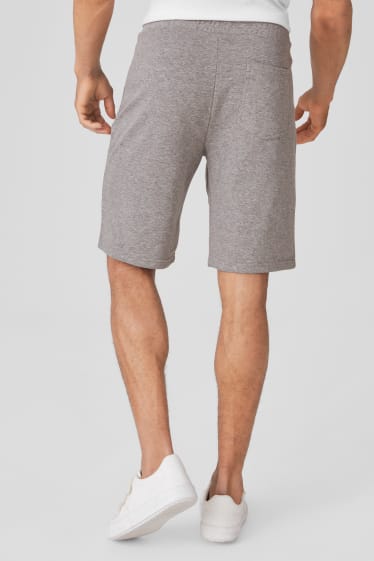 Men - Sweat shorts - light gray-melange