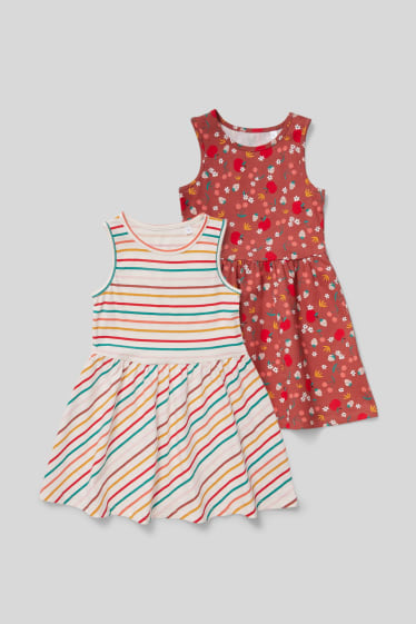 Kinder - Multipack 2er - Kleid - bunt