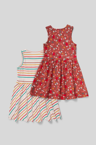 Kinderen - Set van 2 - jurk - gekleurd