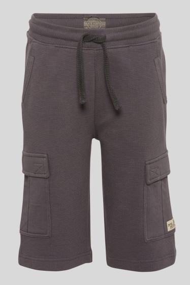 Bambini - Shorts in felpa - antracite