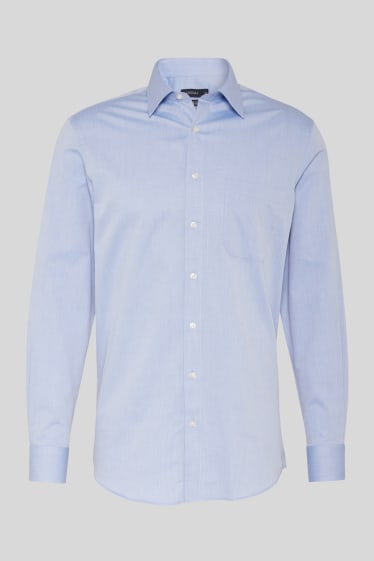 Hombre - Camisa de oficina - Regular Fit - Kent - azul claro