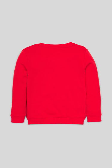 Enfants - Minnie Mouse - sweat - finition brillante - rouge