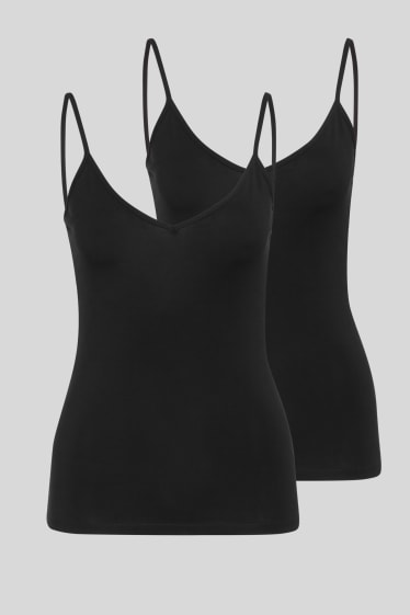 Women - Multipack of 2 - basic top - black