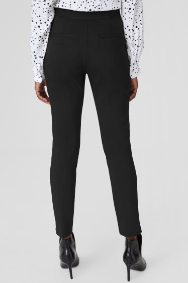 Women - Trousers - slim fit - black