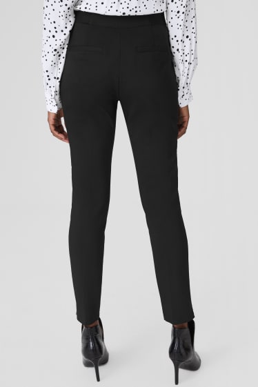 Femmes - Pantalon - slim fit - noir