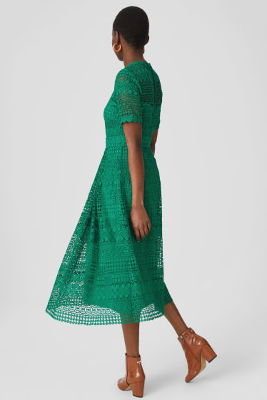 Women - Fit & flare dress - formal - green