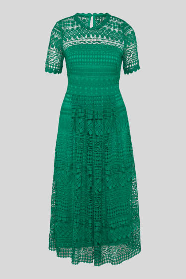 Women - Fit & flare dress - formal - green