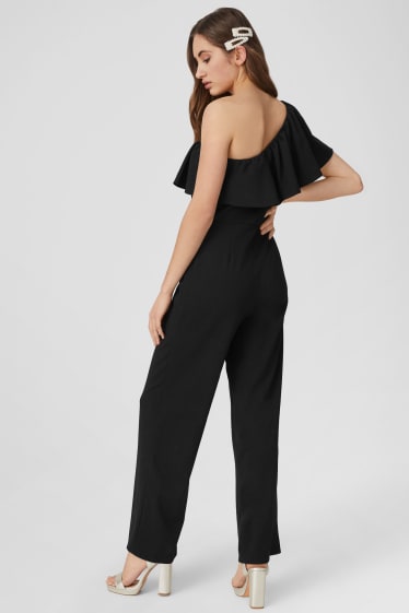 Dames - Jumpsuit - feestelijk - zwart