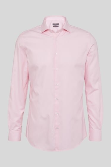 Uomo - Camicia business - slim fit - cutaway - rosa pallido