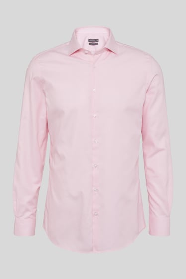 Hombre - Camisa - Slim Fit - Cutaway - rosa pálido