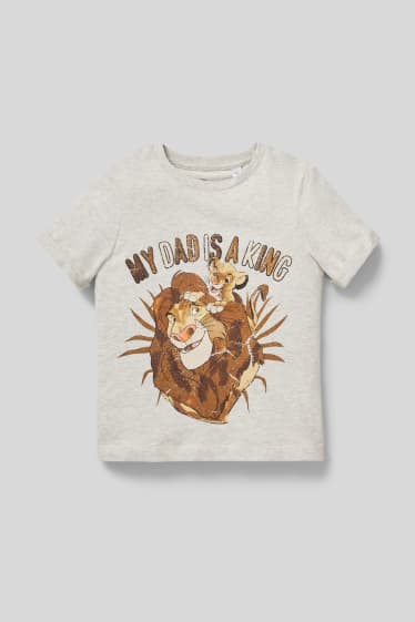 Dzieci - Król Lew - koszulka z krótkim rękawem - jasnoszary-melanż