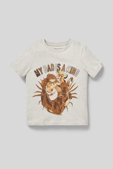 Children Boys - The Lion King - short sleeve T-shirt - light gray-melange